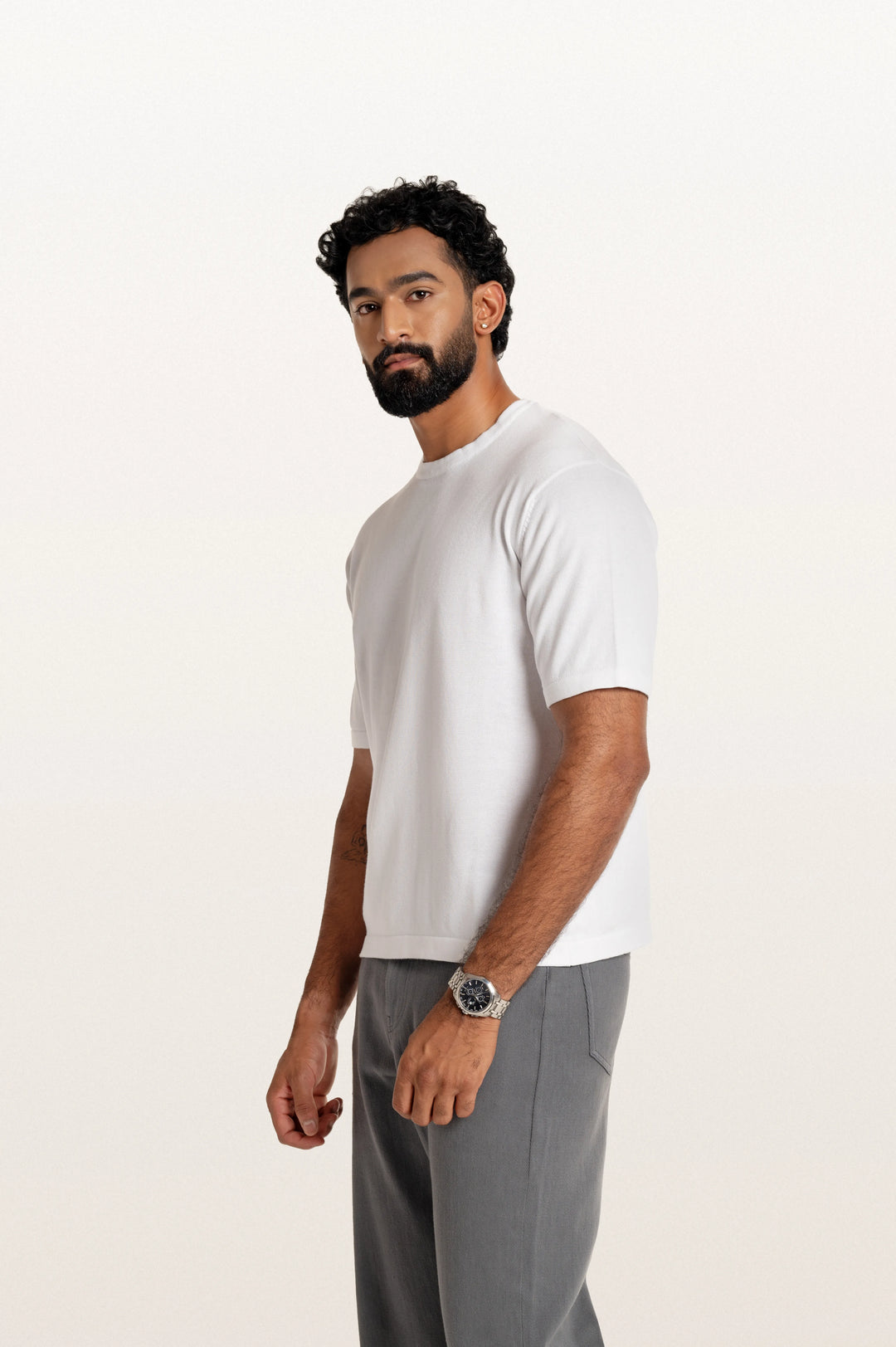 Tian White Men's Smart Fit T-Shirt