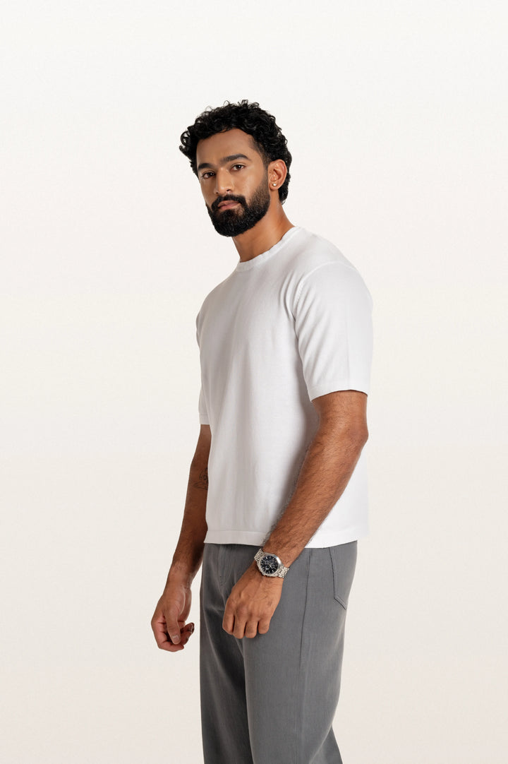Tian White Men's Smart Fit T-Shirt