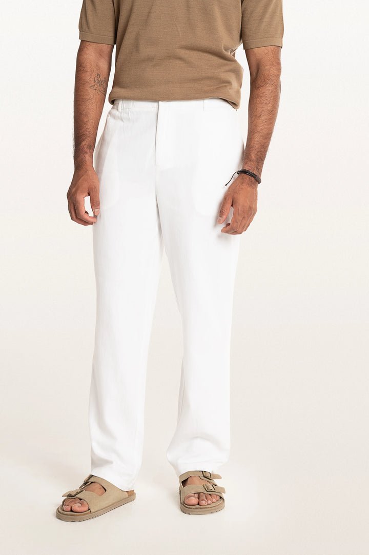 Vito White Men's Smart Fit Pant