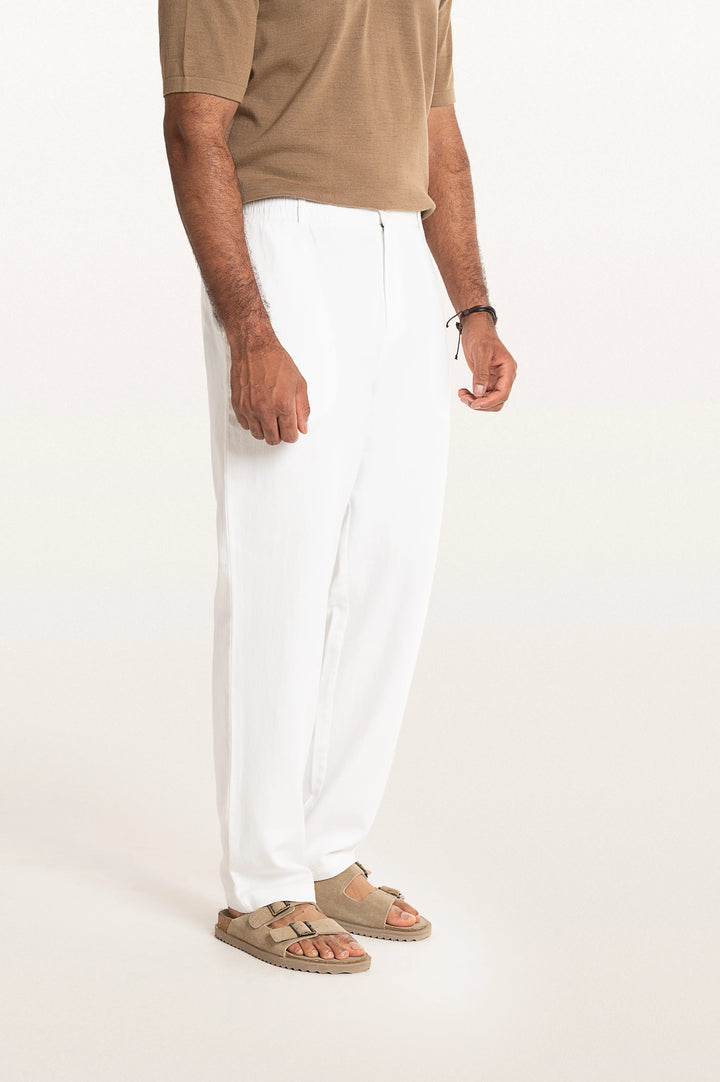 Vito White Men's Smart Fit Pant