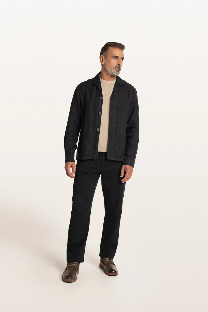 Coren Black Men's Smart Fit Jacket