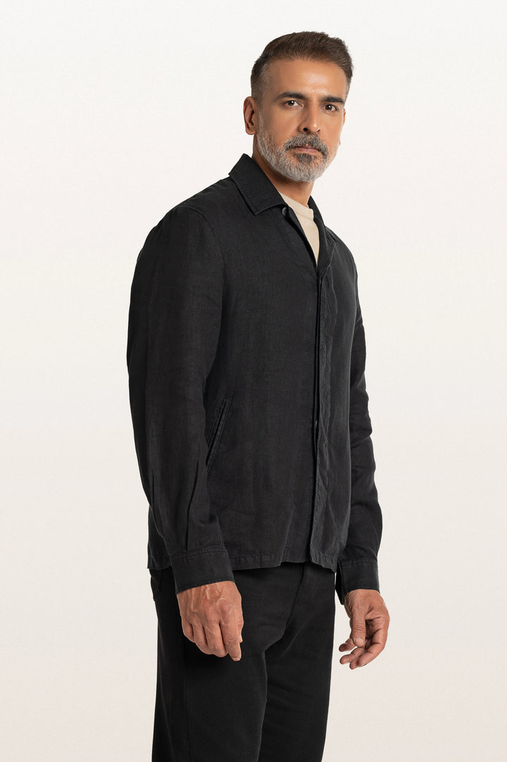 Coren Black Men's Smart Fit Jacket