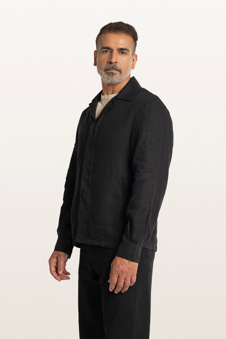 Coren Black Men's Smart Fit Jacket