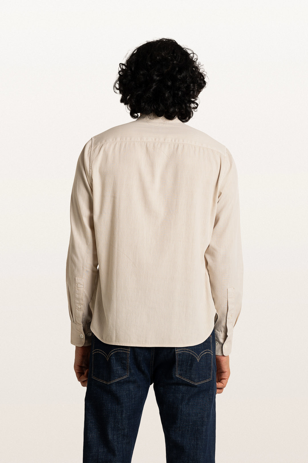 Puck Khadi Light Beige Men's Smart Fit Shirt