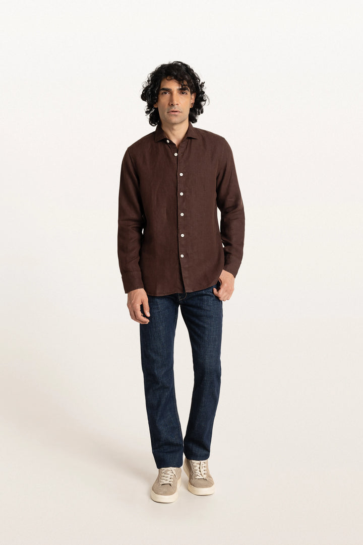 Sloane Espresso Men's Slim Fit Shirt