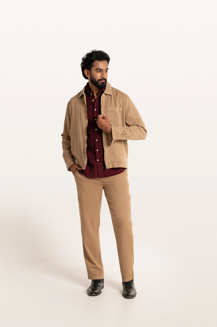 Sloane Red Wine Men's Slim Fit Shirt