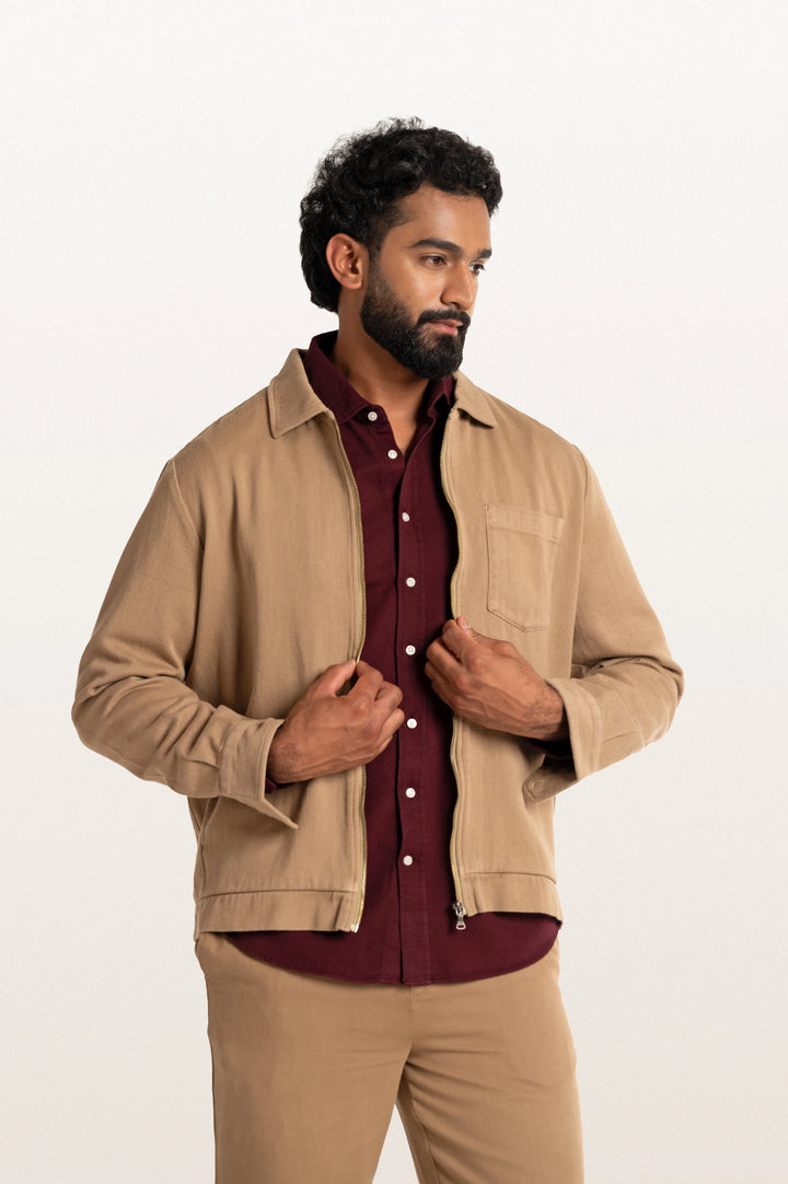 Sloane Red Wine Men's Slim Fit Shirt
