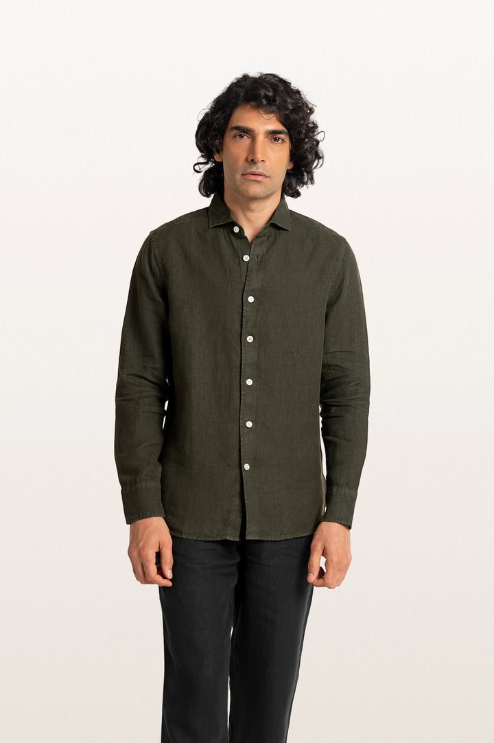 Sloane Bottle Green Men's Slim Fit Shirt