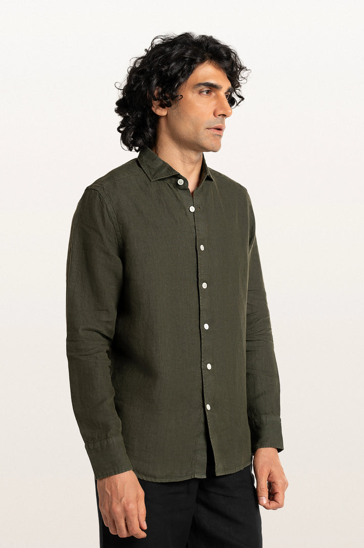 Sloane Bottle Green Men's Slim Fit Shirt