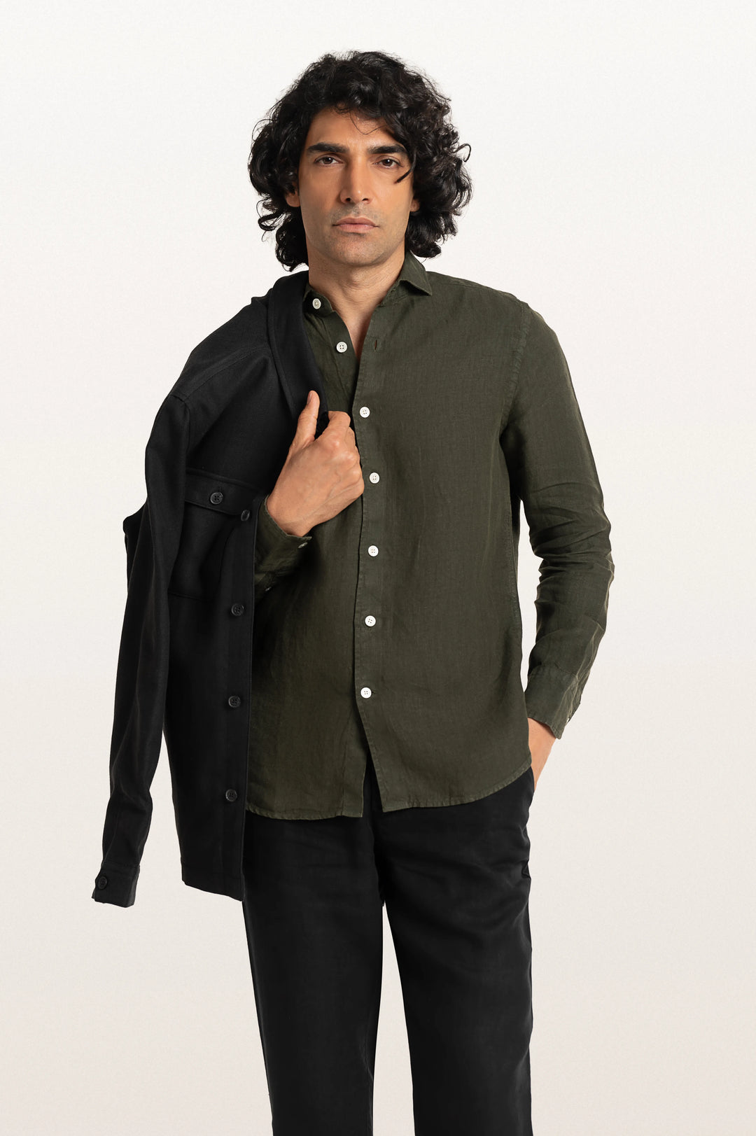 Sloane Bottle Green Men's Slim Fit Shirt