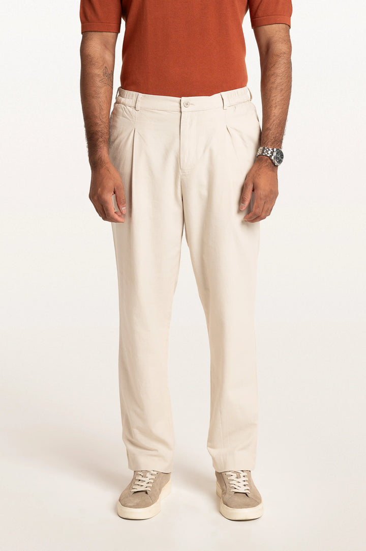 Rune Light Beige Men's Smart Fit Pant