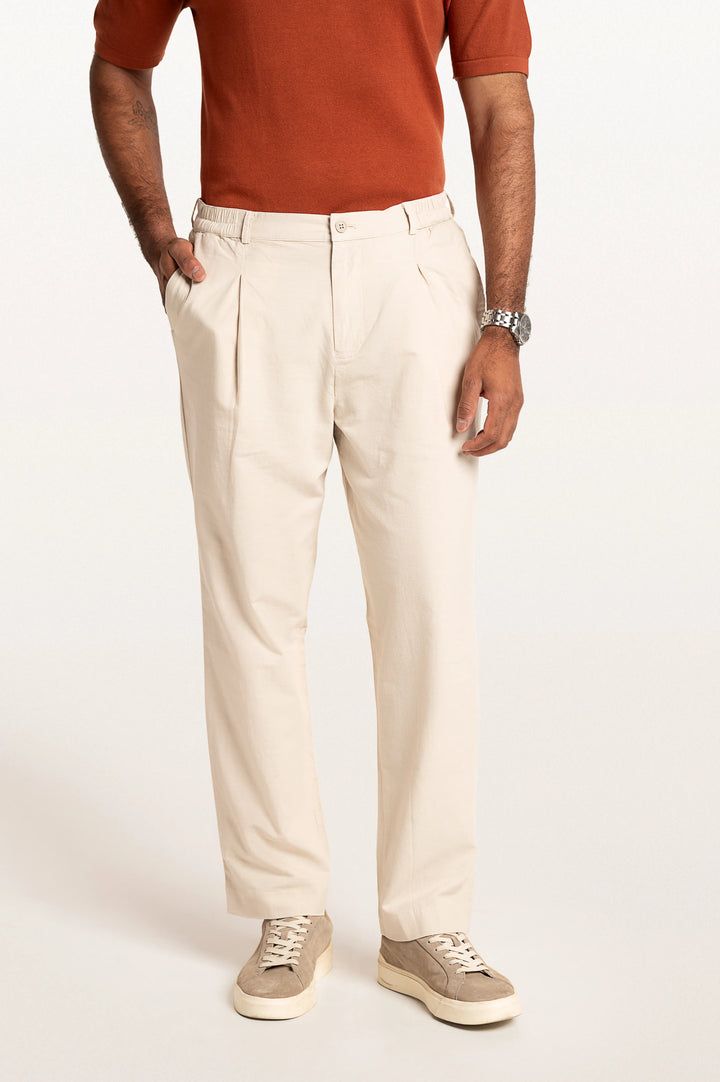 Rune Light Beige Men's Smart Fit Pant
