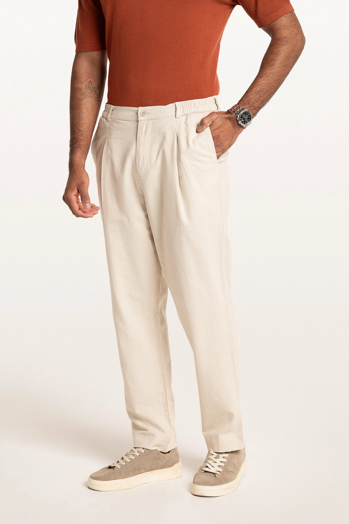 Rune Light Beige Men's Smart Fit Pant