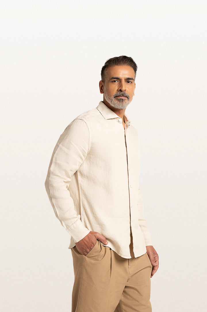 Sloane Light Beige Men's Slim Fit Shirt