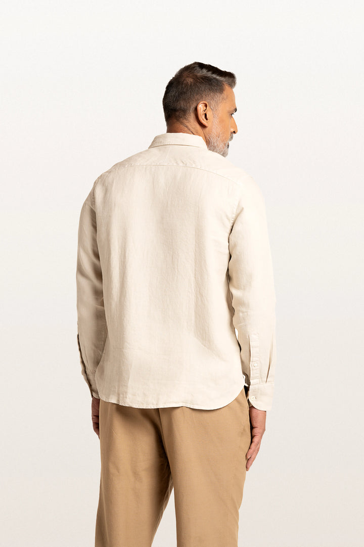 Sloane Light Beige Men's Slim Fit Shirt