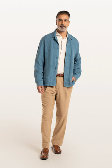 Coren Indian Teal Men's Smart Fit Jacket