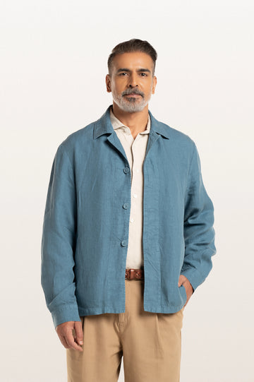 Coren Indian Teal Men's Smart Fit Jacket