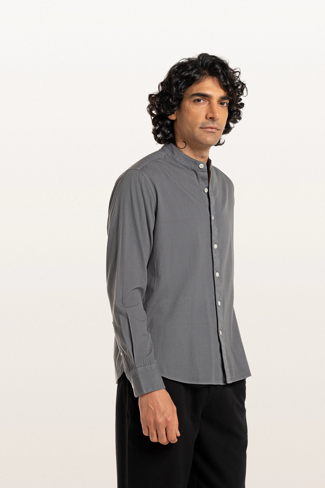 Puck Khadi Titanium Men's Smart Fit Shirt