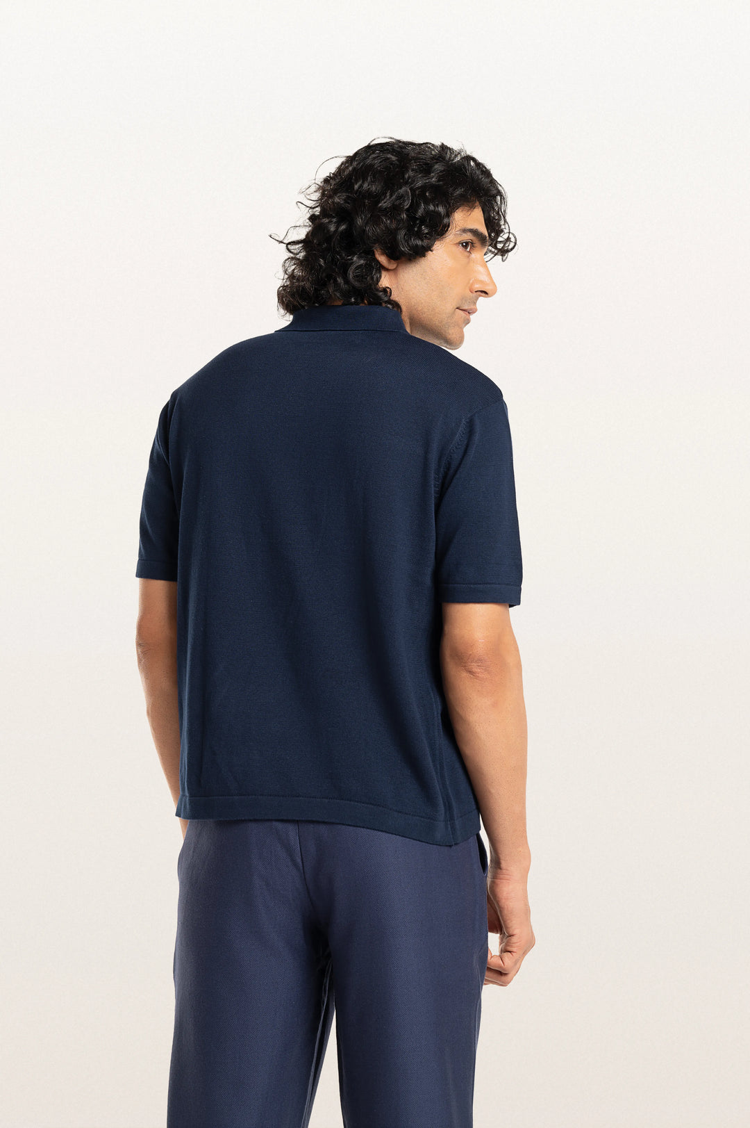 Luma Sunset Navy Men's Smart Fit Polo Tee