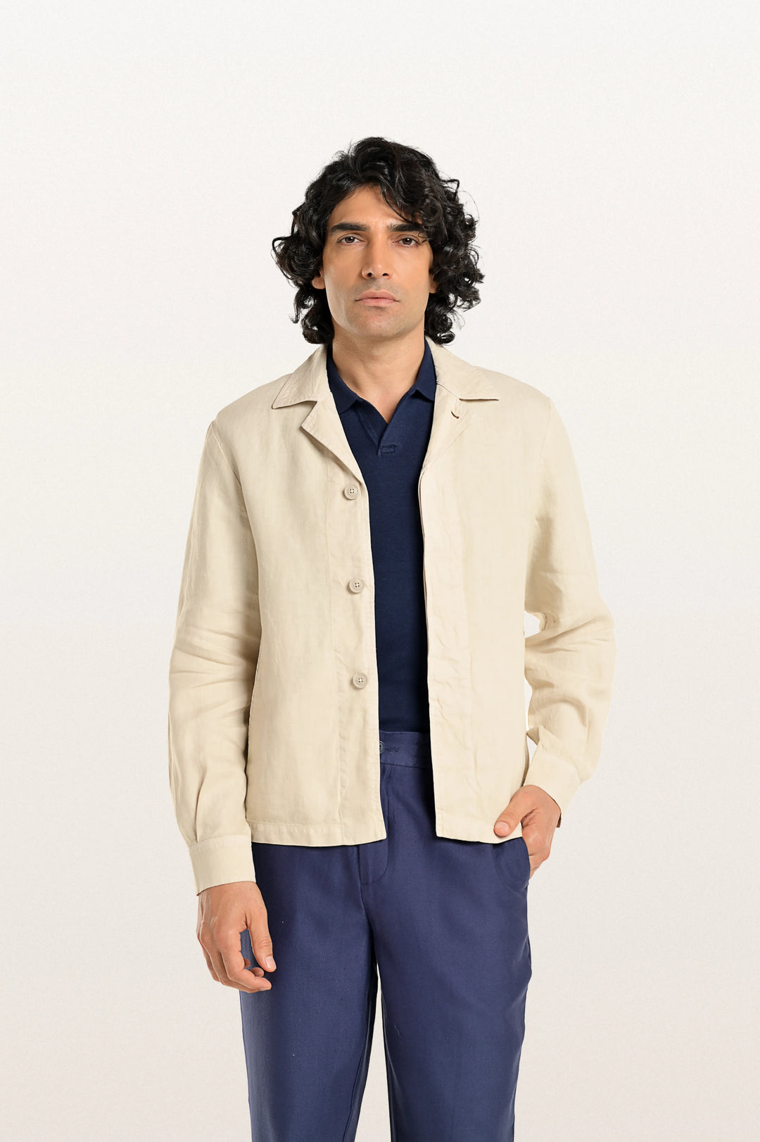 Coren Light Beige Men's Smart Fit Jacket