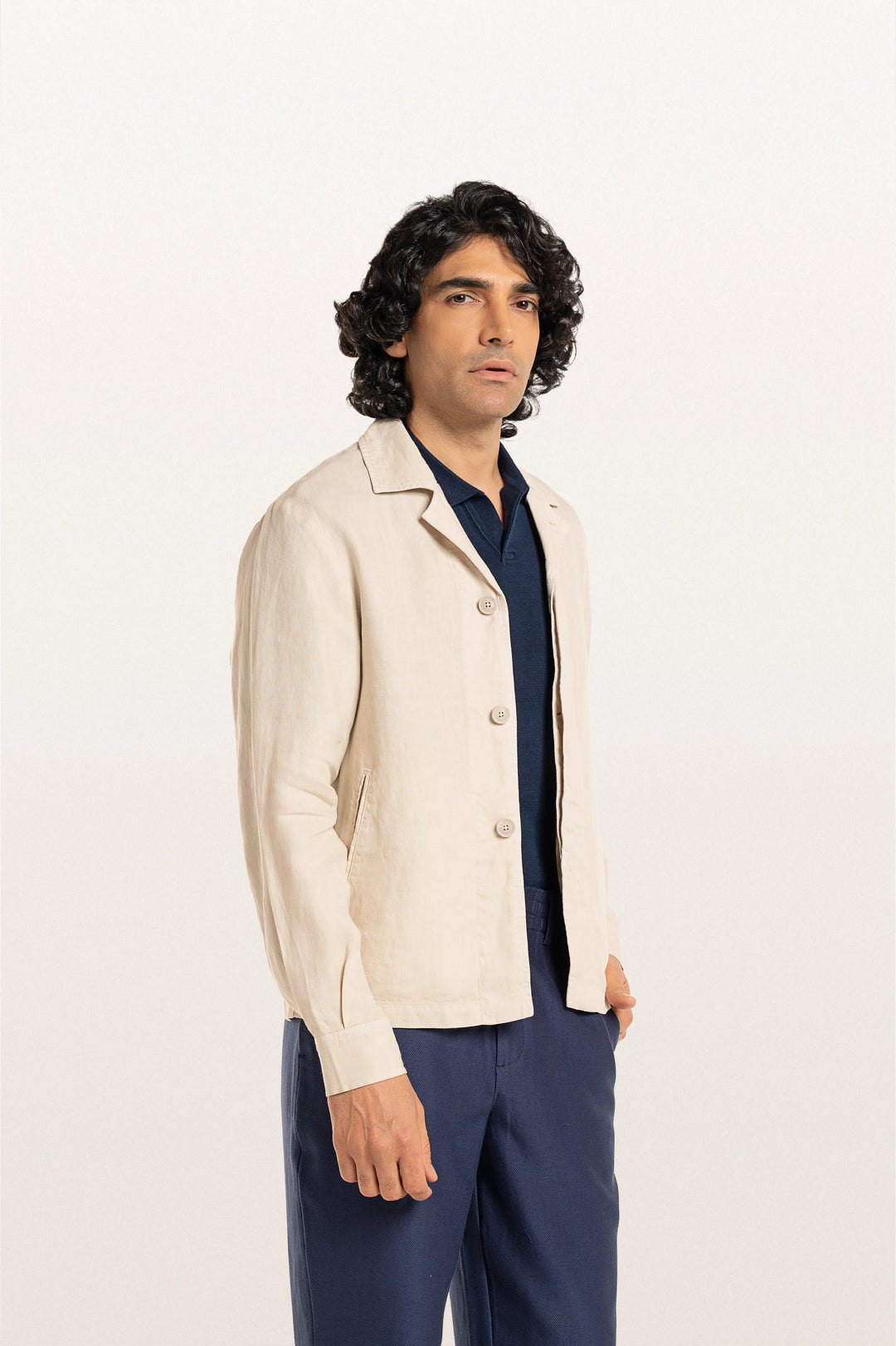 Coren Light Beige Men's Smart Fit Jacket