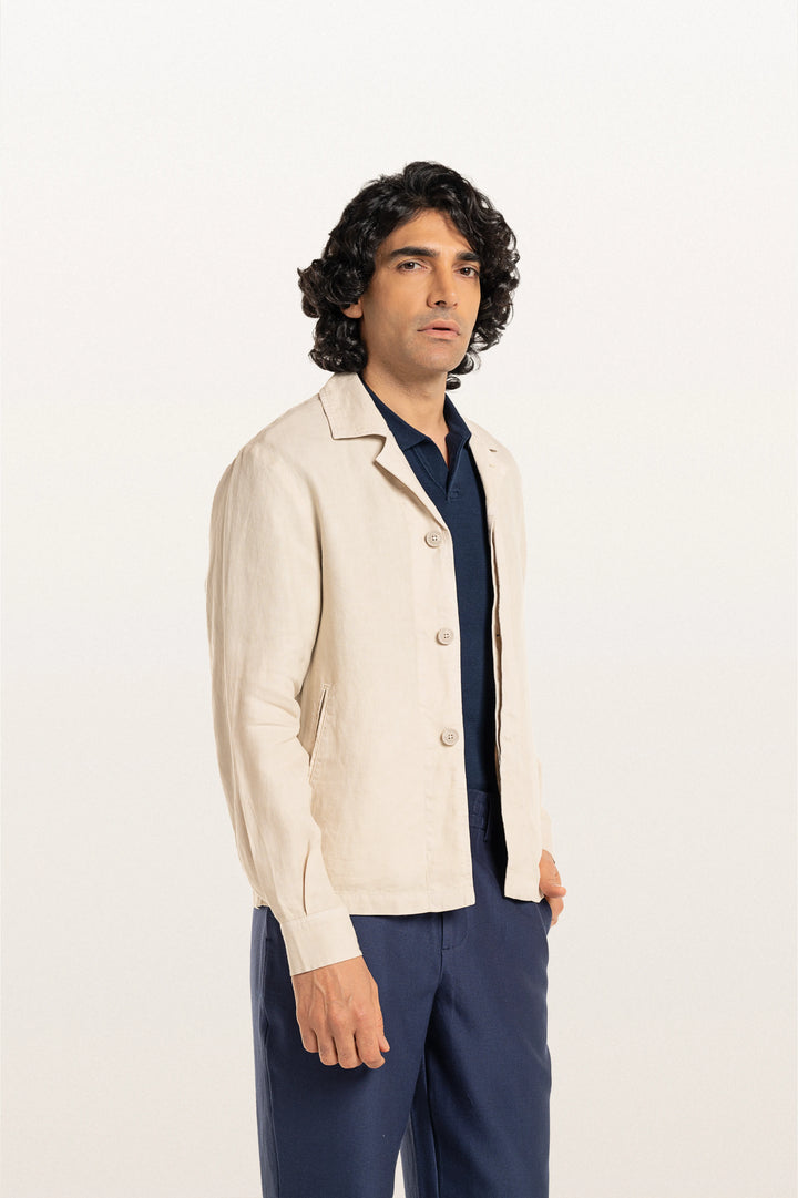 Coren Light Beige Men's Smart Fit Jacket