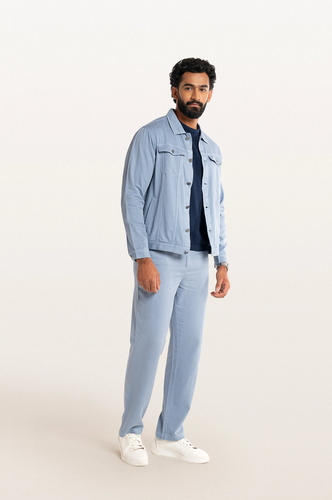 Diego Khadi Stormy Blue Men's Cotton Shirt
