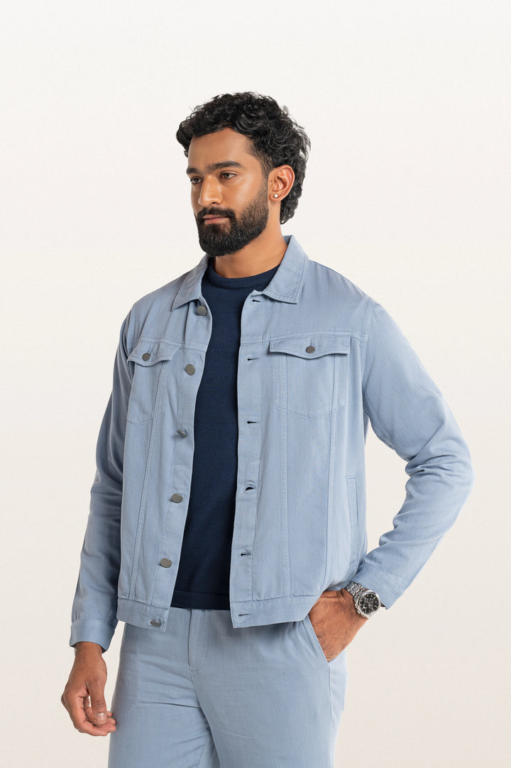 Diego Khadi Stormy Blue Men's Cotton Shirt