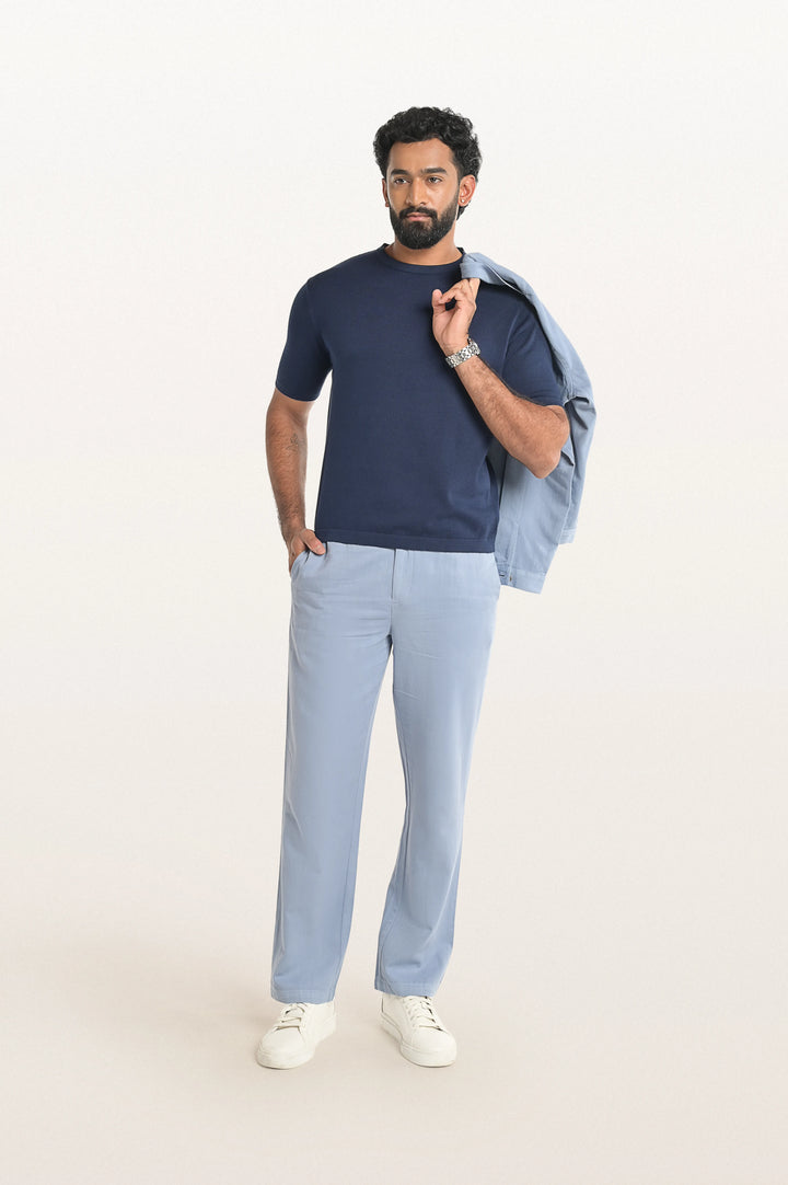 Vito Stormy Blue Men's Smart Fit Pant