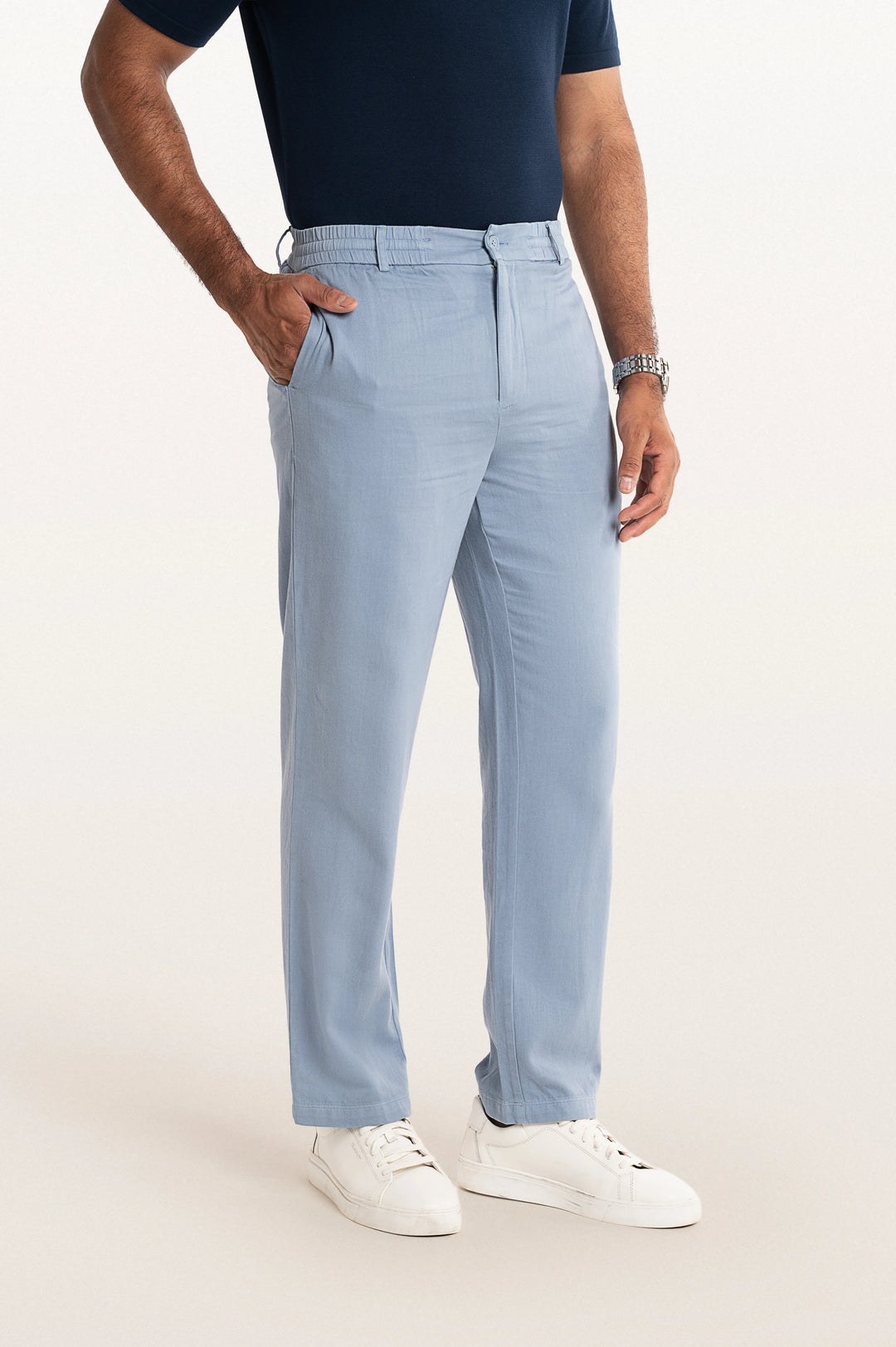 Vito Stormy Blue Men's Smart Fit Pant