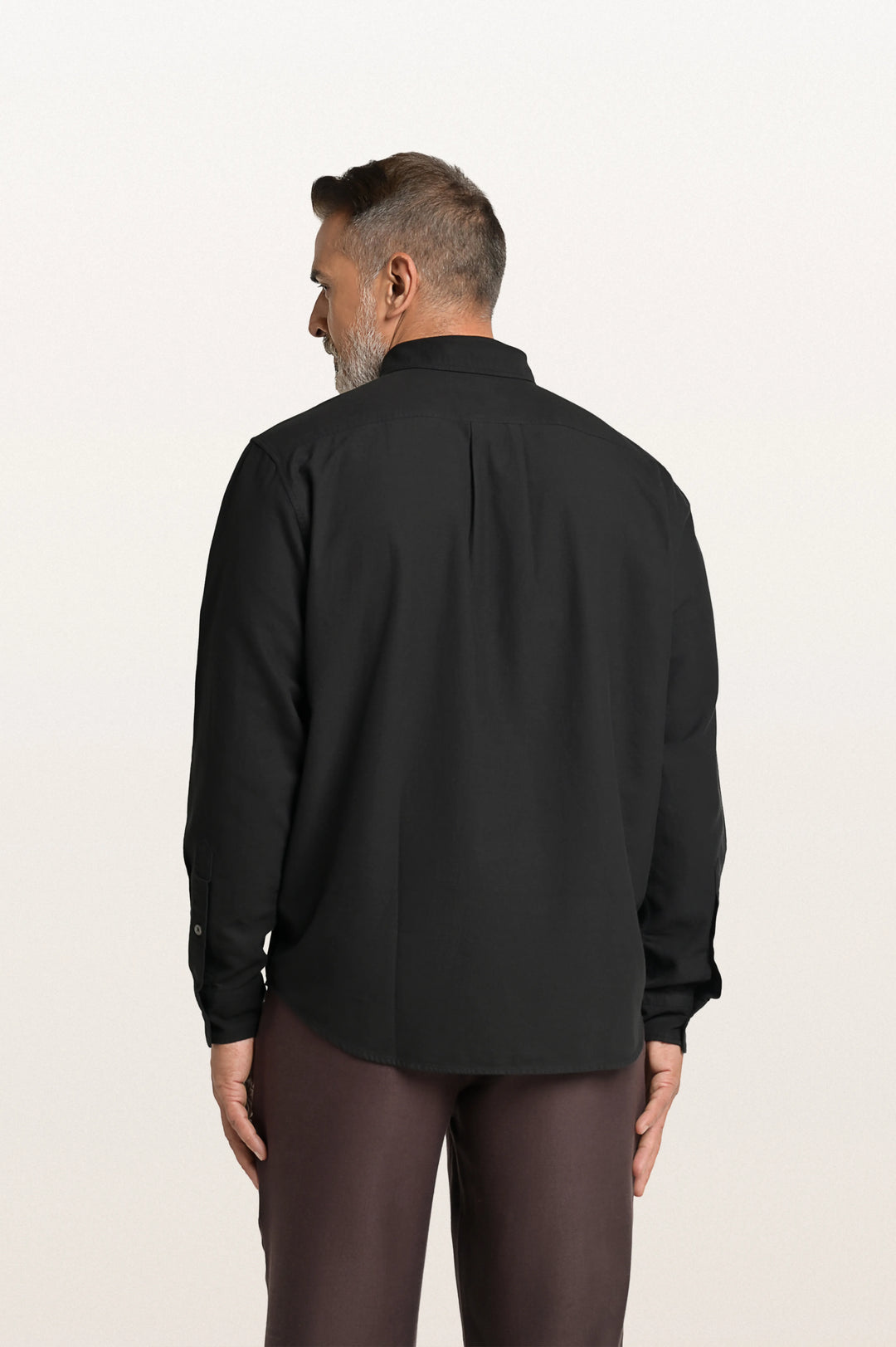 Sian Khadi Black Men's Smart Fit Shirt