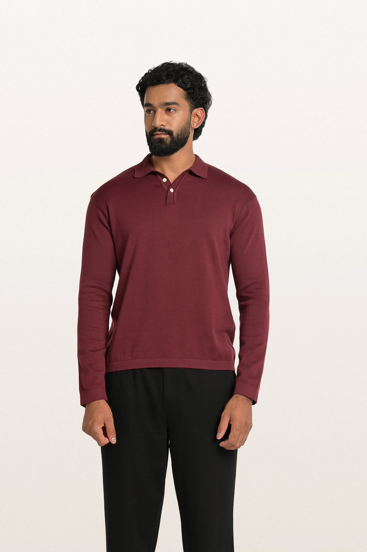 Ilan Red Wine Men's Smart Fit T-Shirt