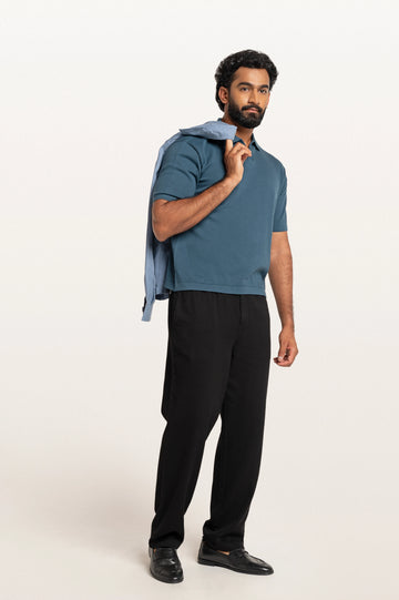 Luma Indian Teal Men's Smart Fit Polo Tee