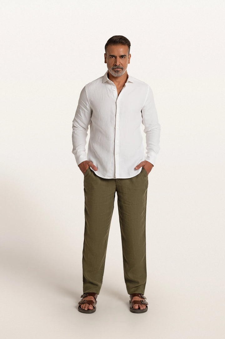 Sloane White Men's Slim Fit Shirt