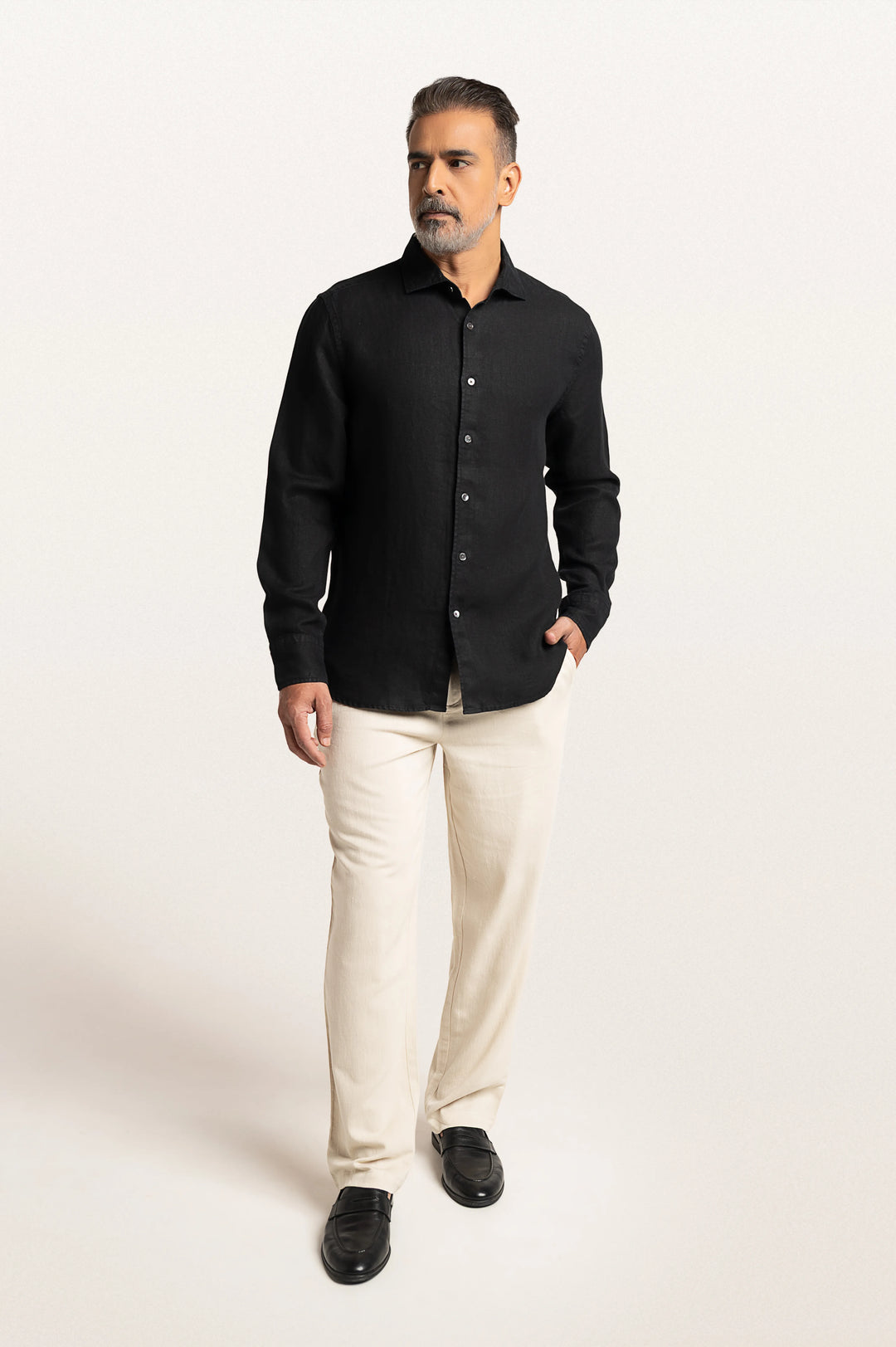 Sloane Black Men's Slim Fit Shirt