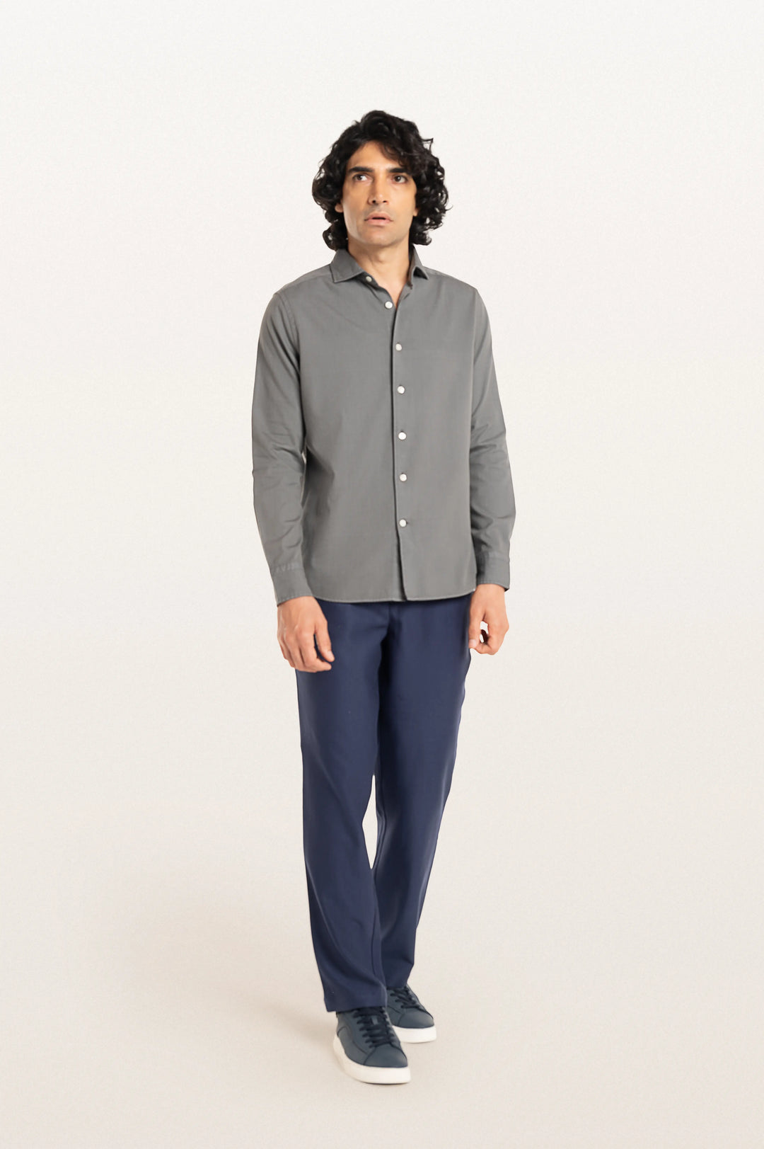 Finn Khadi Titanium Men's Smart Fit Shirt