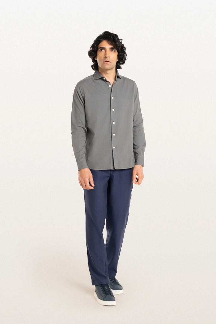 Finn Khadi Titanium Men's Smart Fit Shirt