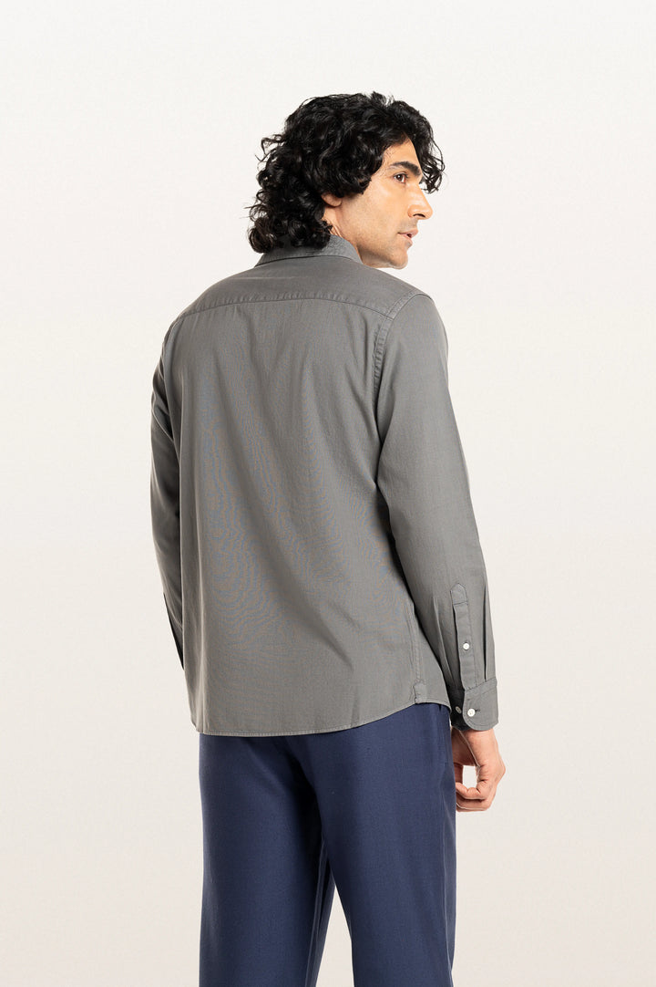 Finn Khadi Titanium Men's Smart Fit Shirt
