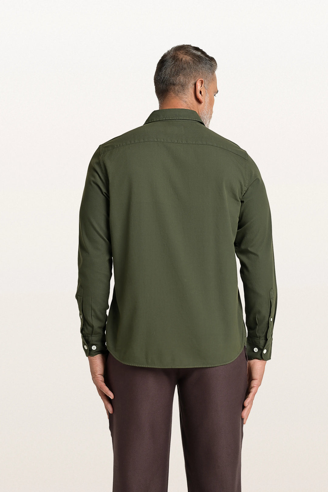 Finn Khadi Bottle Green Men's Smart Fit Shirt