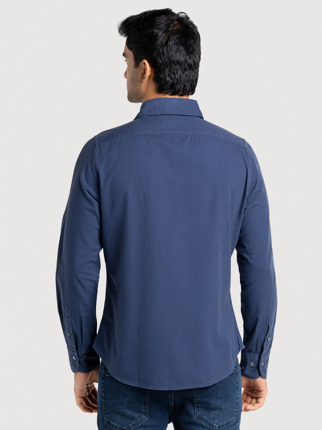 Perry FT Sunset Navy Men's Slim Fit Cotton Shirt