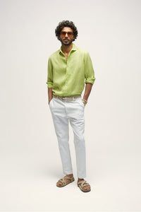 Quai Pista Men's Smart Fit Linen Shirt