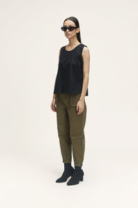 Vesta Black Women's Resort Fit Khadi Tops