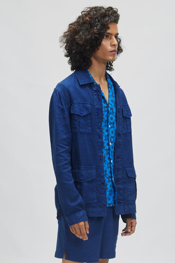 Europa (100% Linen) Blue