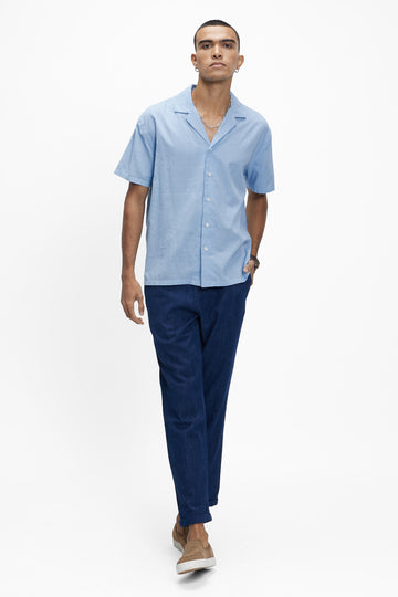 Palawan (100% Linen) Dusty Blue XS