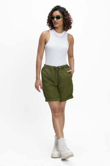 Seasee (100% Linen) Olive