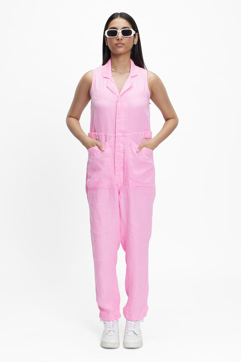 Elara (100% Linen) Aurora Pink