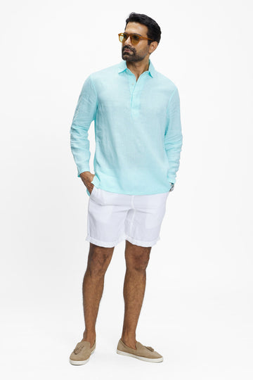 Azores (100% Linen) Aurora Sky