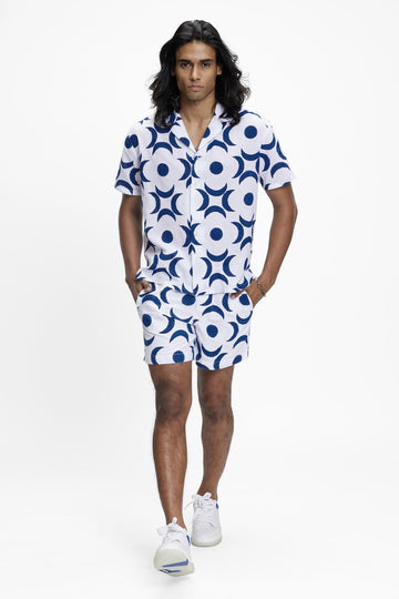 Palawan (Hand Block Print) Maxi Moon Bloom White XS