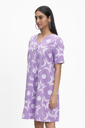 Grace (Hand Block Print) Maxi Moon Bloom Aurora Lavender