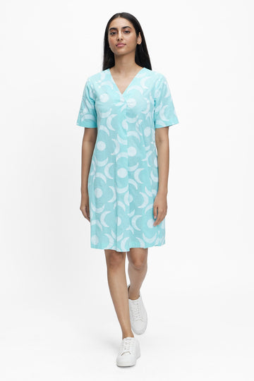Grace (Hand Block Print) Maxi Moon Bloom Aurora Sky